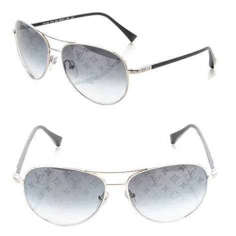 Louis Vuitton Conspiration Pilote LV Monogram Sunglasses.